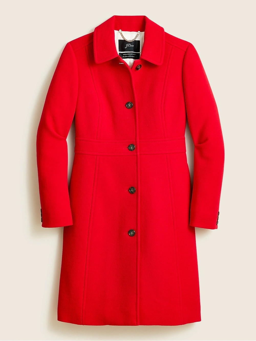 NWOT J. Crew Classic Lady Day Coat in Italian double-cloth wool with Thinsulate®